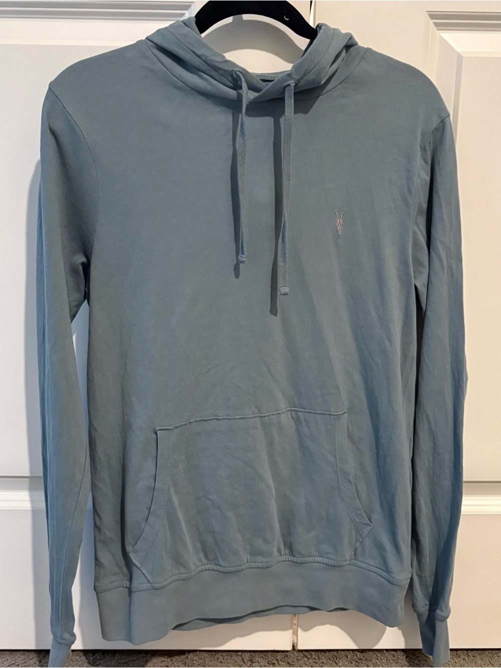 All Saints Dusty Blue Pullover Hoodie